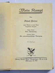Mein Kampf 1933 by Adolf Hitler.