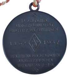 A 1937 12th German Singers League Gathering And Celebration Of The 75th Anniversary Of The League In Breslau Medal