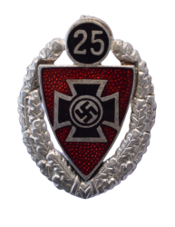 A German Veterans Association Twenty Five Year Membership Badge