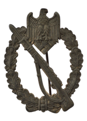 IAB Infantry Assault Badge, zinc, maker Deschler & Sohn, München