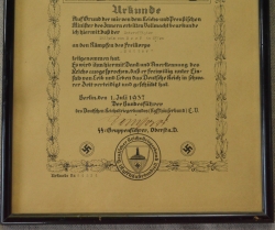 Germany, SS. A Freikorps Document Signed by SS Gruppenführer, Recipient of the PLM with Oak Leaves