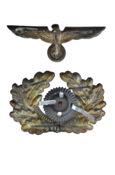 An Army Visor Wreath And Cockade With Eagle