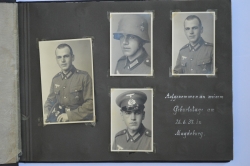 A SECOND WORLD WAR GERMAN PHOTO ALBUM 4 PANZER ABWEHR ABTEILUNG IN MAGDEBURG.
