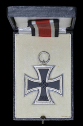 An Absolutely Mint Iron Cross Second Class 1939 marked 100. In An Case Iron Cross 2nd Class 1939 - RK Type.