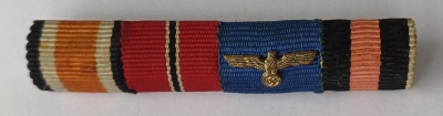 A Second War Long Service Medal Ribbon Bar