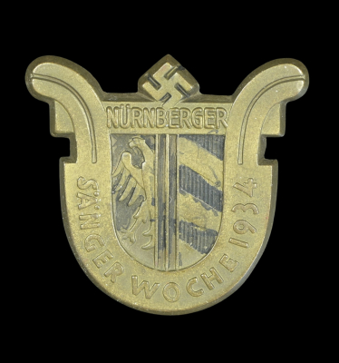 Badge of the 4th Nuremberg Singing Week (Nürnberger Sängerwoche) from 1934.