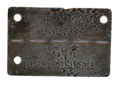 Two Dog Tag FRONTSTALAG 240 (Verdun).