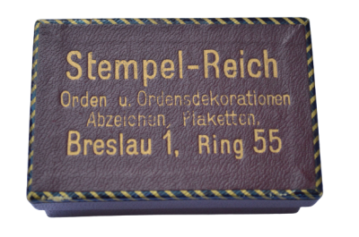 Freikorps. Box Breslau with Silesian Eagle marked Max Reich Breslau.