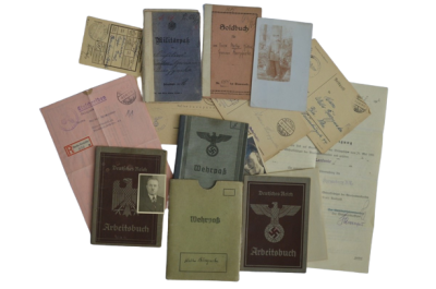 Grouping Documents originating from the German soldier I and II war Walter Burzynska from Berlin Neukölln.