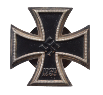 Iron Cross First Class 1939 screw back marked L/50 maker Gebrüder Godet & Co., Berlin.