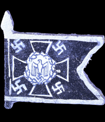 German motorized sapper troops (Pioniere motorisiert) Wooden Flag Tinnie