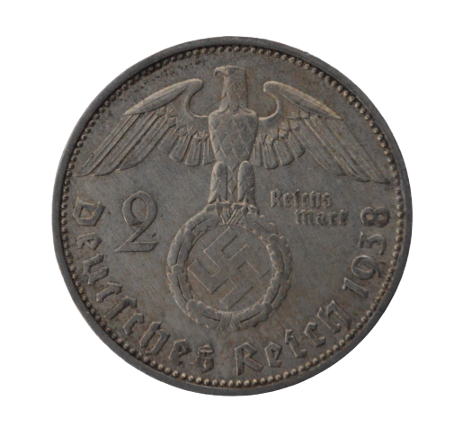 Germany - Third Reich 1933-1945, 2 Reichsmark, 1936 J, Hamburg, Paul 