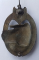 AN BRONZE GRADE TANK BADGE MARKED R.K. maker Rudolf A. Karneth & Söhne, Gablonz a.d. Neisse.