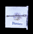 German Pioniere Troops Wooden Flag Tinnie