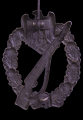 IAB Infantry Assault Badge Bronze, unmarked maker Wilhelm Deumer.