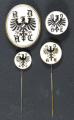 Set ADAC German Automobile Club Member Badges and stickpins