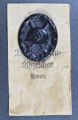 WOUND BADGE BLACK GRADE, MAGNETIC IN ENVELOPE MARKED Rudolf A. Karneth & Sohne, Gablonz a.N.