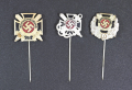 A Marine; a 10 and a 25 Year Veteran's Membership Stickpins By Gante