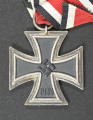 Set badges Iron Cross, War Merit Cross with swords and ribbon bar.