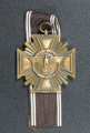 An NSDAP Long Service Award, 10 Year Service Cross marked 14 maker L. Christian Lauer Nürnberg.