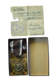 A Long Service Decoration, III Class For 10 Years With Case and paper award for doctor, By  Josef Hillebrand, Gablonz.