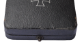IRON CROSS FIRST CLASS 1939 UNMARKED, NONMAGNETIC IN CASE MAKER BY C.E. JUNCKER, BERLIN.