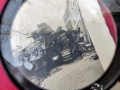 Destroyed French Char B Tank Named "Bearn II"German soldiers posing