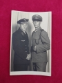 Two photos of a Kriegsmarine soldier with a soldier of the ,,Küsten-Artillerie" coastal artillery and a Luftwaffe soldier