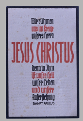 A 1941 Obituary (Death Card) to Croatian Infantry Regiment Dr. med. wet. Matthias Klubert.