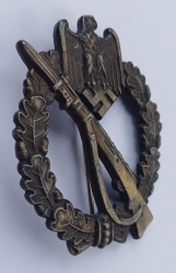 An Infantry Badge Bronze Grade marked JFS By Josef Feix & Sohn