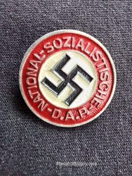 NSDAP Party Badge marked RZM M1/17 maker F.W. Assmann & Sohn.