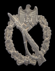 IAB Infantry Assault Badge silver, unmarked.