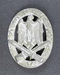 GAB. General Assault Badge in tombak By Otto Schickle, Pforzheim.
