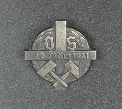 Germany, Weimar Republic. A 1921 Upper Silesia Plebiscite Badge