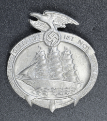 A 1935 National Day Of Sea Travel Badge By PAUL SCHULZE & CO., LÜBECK.