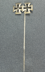 A Miniature Iron Cross 1939 First and Second Class stick pin marked L/21