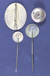 Set ADAC German Automobile Club Member Badges and stickpins