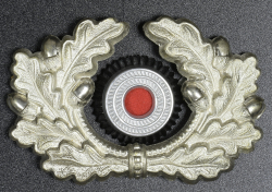 A Wehrmacht Heer (Army) Nco’s Visor Cap Wreath And Cockade