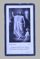 A 1942 Obituary (Death Card) to Infantry Regiment Soldier Anton Inreiter.