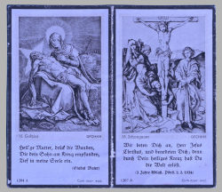 A 1941 Obituary (Death Card) to Obergefreiter Infantry Regiment Ludwig Grünwald.