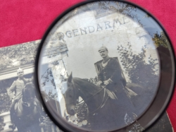 Five original photographs of the field gendarmerie "Feldgendarmerie" World War I.