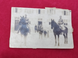 Five original photographs of the field gendarmerie "Feldgendarmerie" World War I.