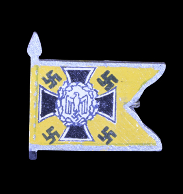 German Kavallerie - Cavalry Wooden Flag Tinnie