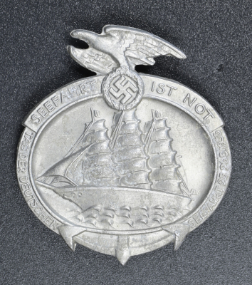 A 1935 National Day Of Sea Travel Badge By PAUL SCHULZE & CO., LÜBECK.