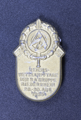 An NSDAP TINNIE - Reichswettkampftage der SA Gruppe Niederrhein 28.-30. Aug 1935.
