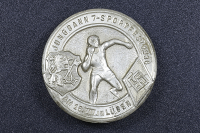 A 1936 HJ Shot Put Sportsfest Tinnie.