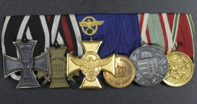 Six Medals Bar Police WWI/WWII.